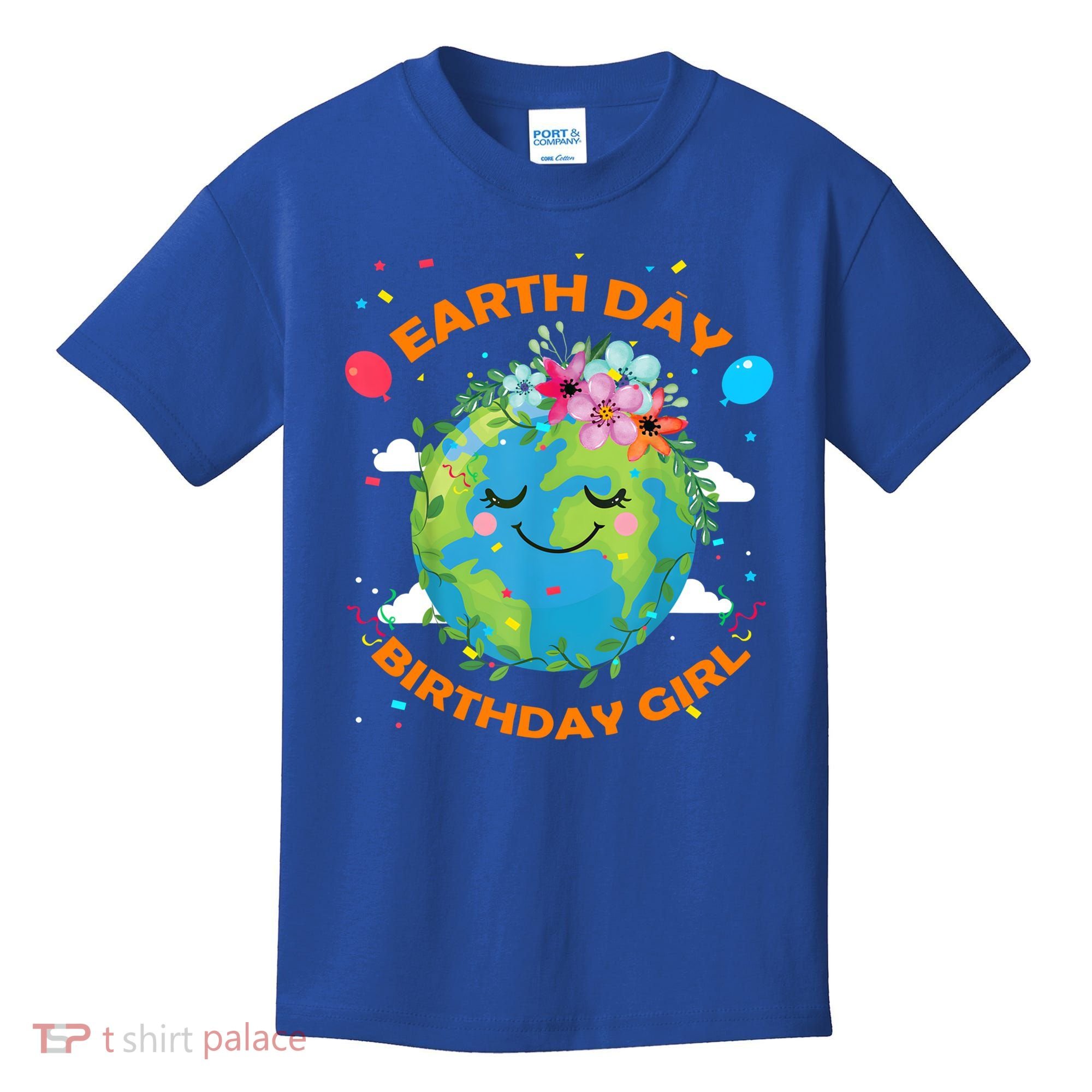 Earth Day Birthday Planet April 22nd Bday Environt Gift Kids T-Shirt
