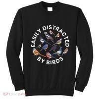 Easily Distracted By Birds Birdwatching Bird Owner Sweatshirt thumb 0