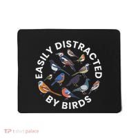 Easily Distracted By Birds Birdwatching Bird Owner Mousepad thumb 0
