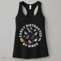 Easily Distracted By Birds Birdwatching Bird Owner Women's Tank Top thumb 3