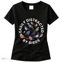 Easily Distracted By Birds Birdwatching Bird Owner Women's T-Shirt thumb 0