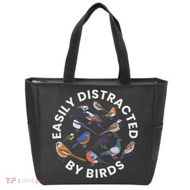 Easily Distracted By Birds Birdwatching Bird Owner Tote Bag