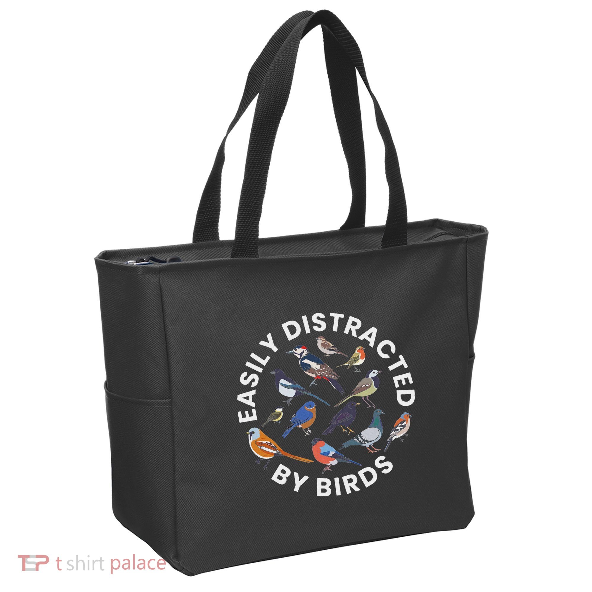 Easily Distracted By Birds Birdwatching Bird Owner Tote Bag