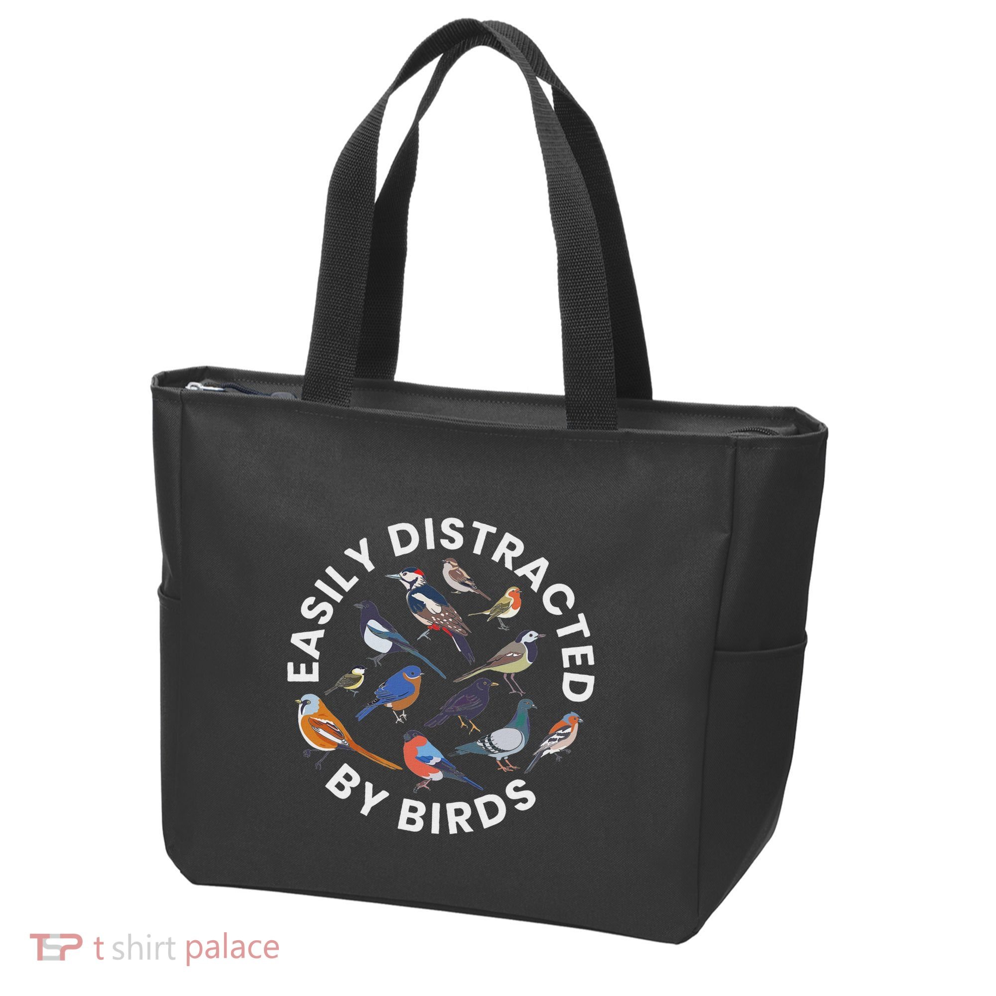 Easily Distracted By Birds Birdwatching Bird Owner Tote Bag