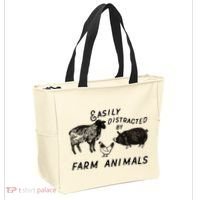 Easily Distracted By Farm Animals Tote Bag thumb 2