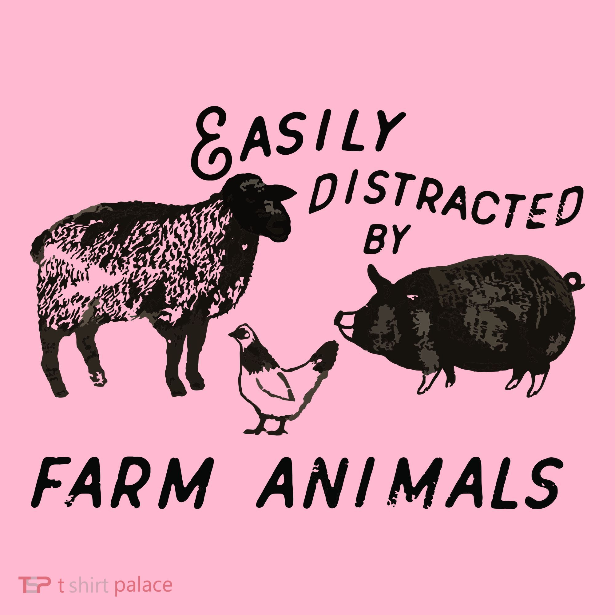 Easily Distracted By Farm Animals Coaster