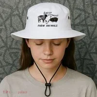 Easily Distracted By Farm Animals Bucket Hat thumb 3