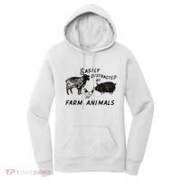 Easily Distracted By Farm Animals Women's Hoodie thumb 0