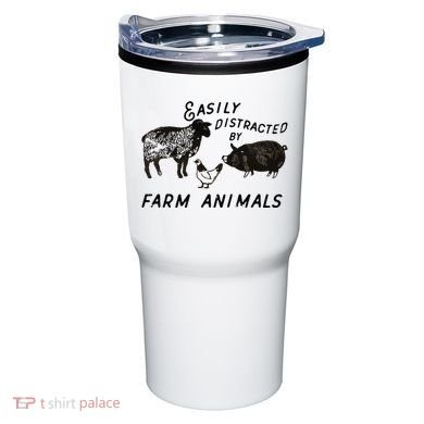 Easily Distracted By Farm Animals Tumbler