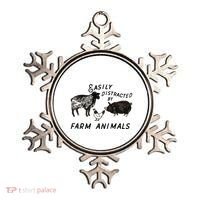 Easily Distracted By Farm Animals Ornament thumb 0