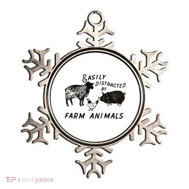 Easily Distracted By Farm Animals Ornament