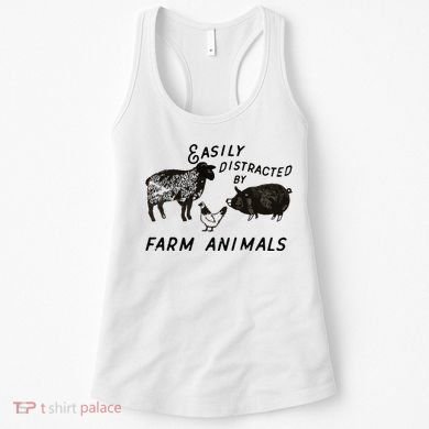 Easily Distracted By Farm Animals Women's Tank Top