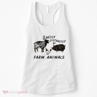 Easily Distracted By Farm Animals Women's Tank Top thumb 0