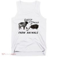 Easily Distracted By Farm Animals Tank Top thumb 0
