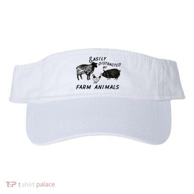 Easily Distracted By Farm Animals Visor