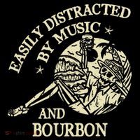 Easily Distracted By Music And Bourbon Skeleton Women's T-Shirt thumb 6