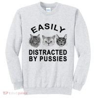 EASILY DISTRACTED BY PUSSIES Sweatshirt thumb 0