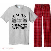 EASILY DISTRACTED BY PUSSIES Pajama Set thumb 0