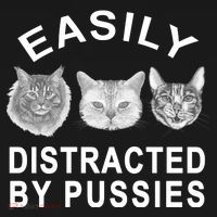 EASILY DISTRACTED BY PUSSIES Polo thumb 3