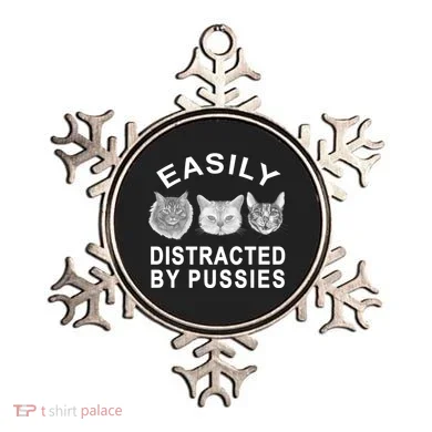 EASILY DISTRACTED BY PUSSIES Ornament