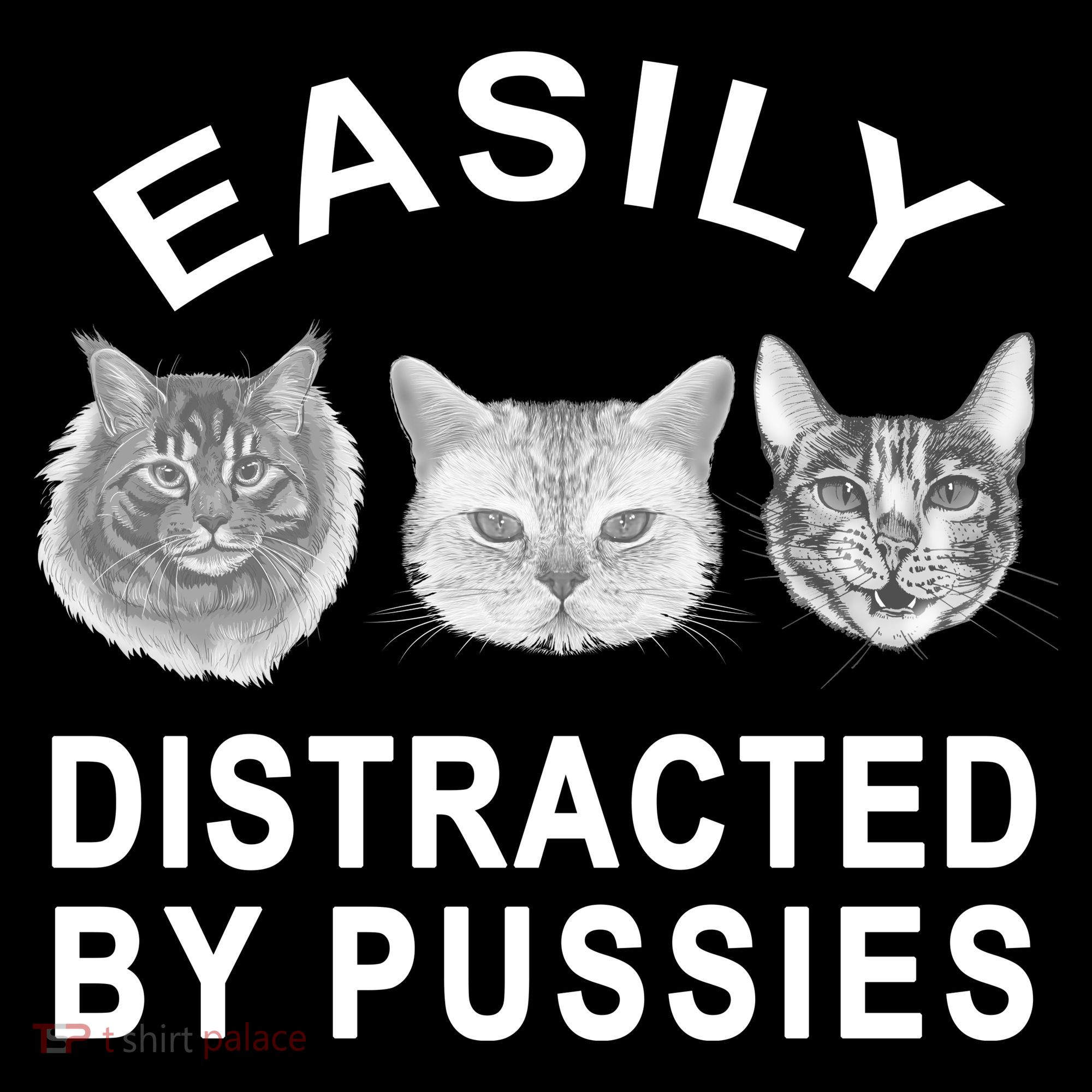 EASILY DISTRACTED BY PUSSIES Women's Tank Top