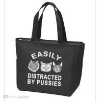 EASILY DISTRACTED BY PUSSIES Tote Bag thumb 3