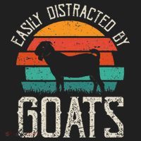 Easily Distracted By Goats Funny Jokes Sarcastic Sayings Women's Sweatshirt thumb 2