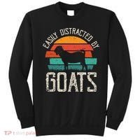Easily Distracted By Goats Funny Jokes Sarcastic Sayings Sweatshirt thumb 0