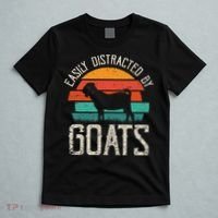 Easily Distracted By Goats Funny Jokes Sarcastic Sayings T-Shirt thumb 5
