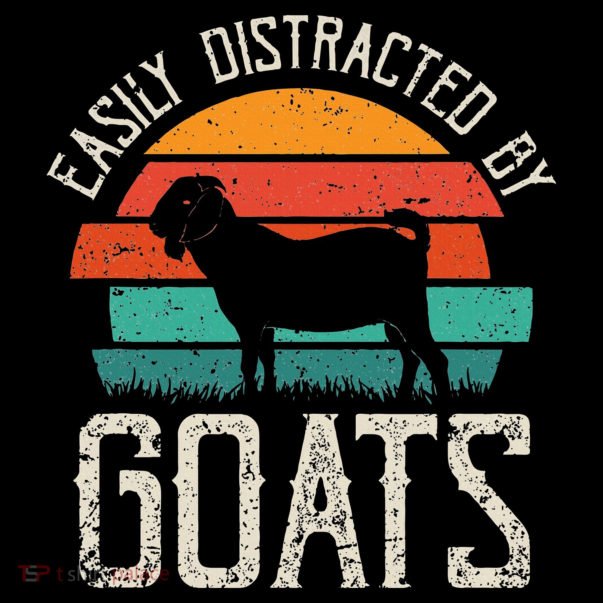 Easily Distracted By Goats Funny Jokes Sarcastic Sayings Mousepad