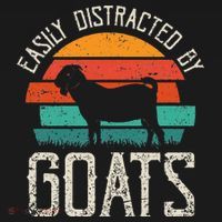 Easily Distracted By Goats Funny Jokes Sarcastic Sayings Toddler Hoodie thumb 2