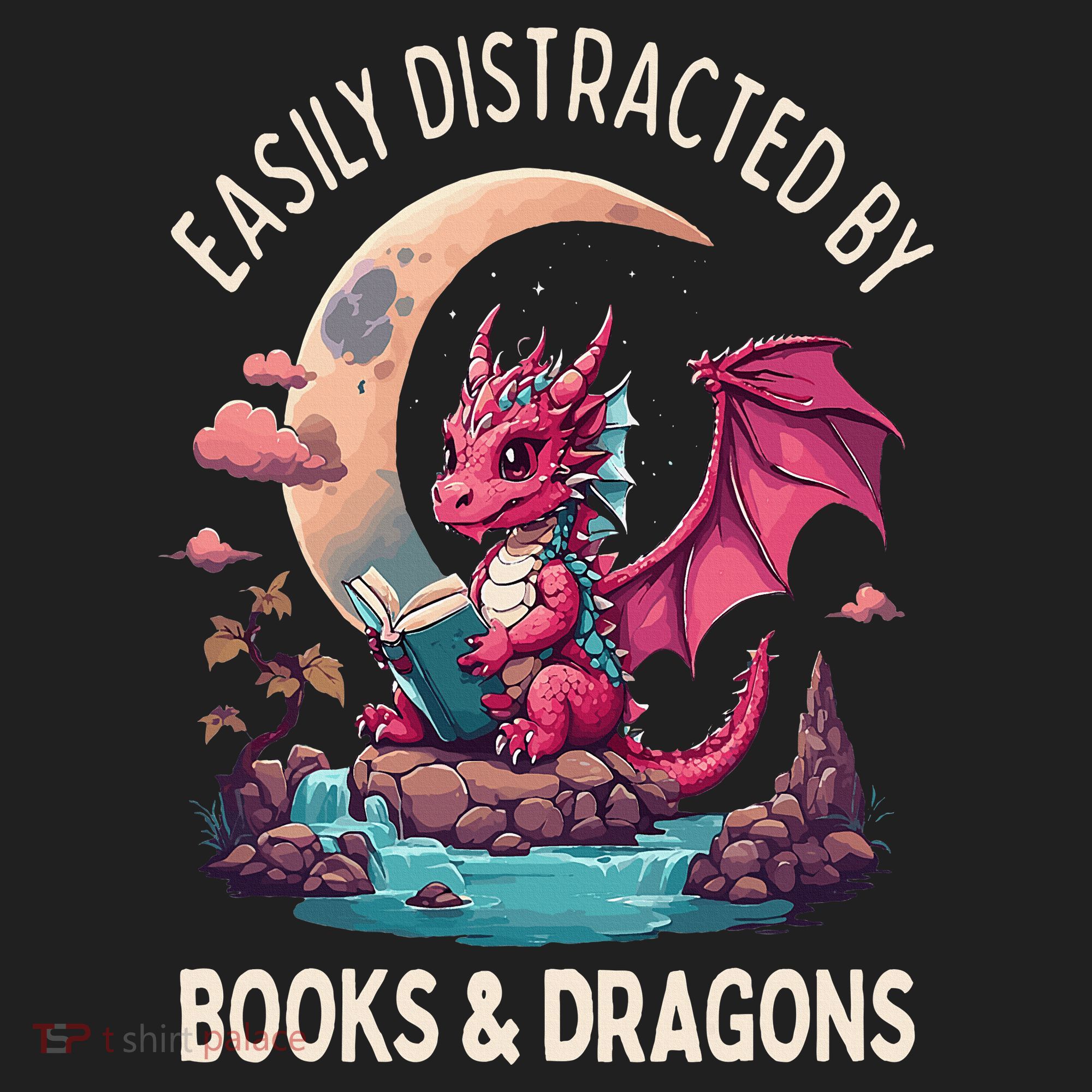 Easily distracted by books and dragons kawaii dragon reader Beanie