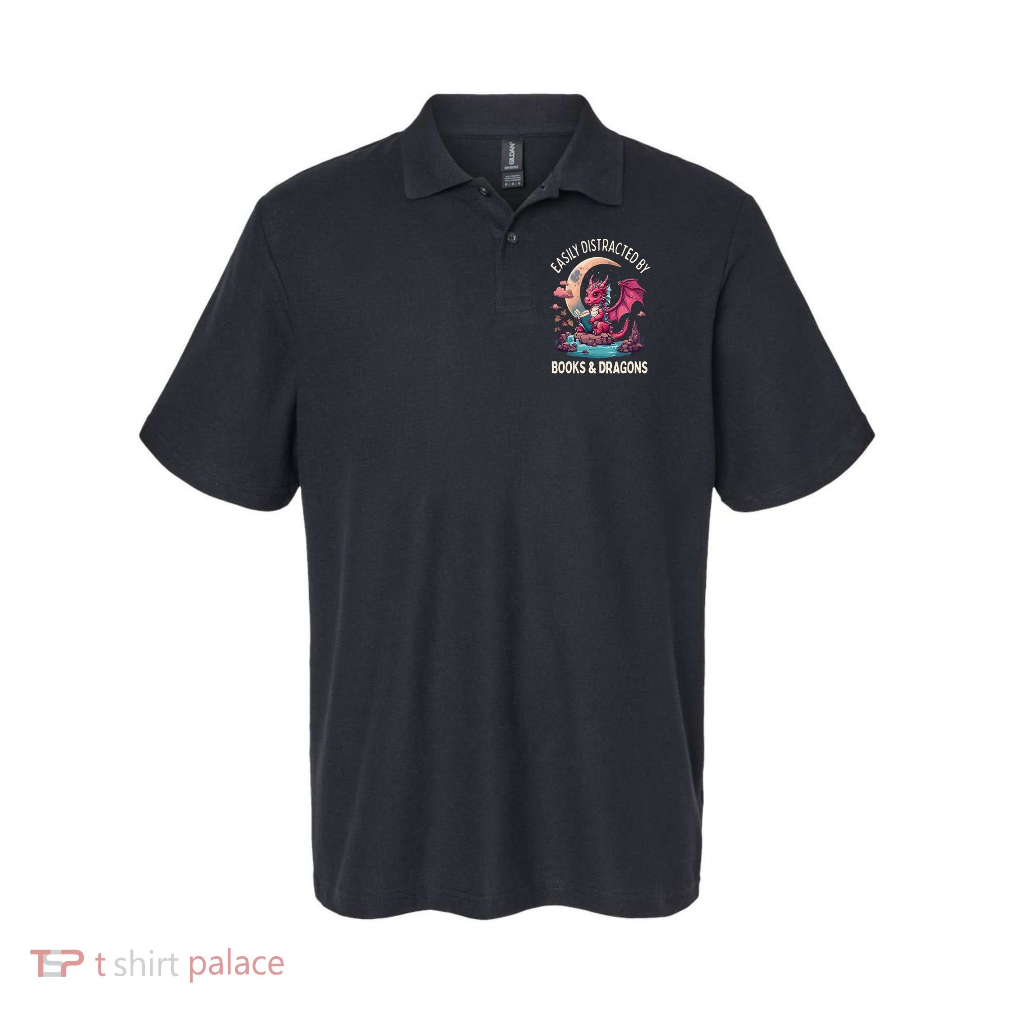 Easily distracted by books and dragons kawaii dragon reader Polo