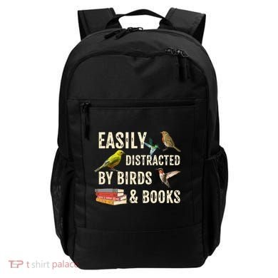 Easily Distracted By Birds & Books Vintage Birder Backpack