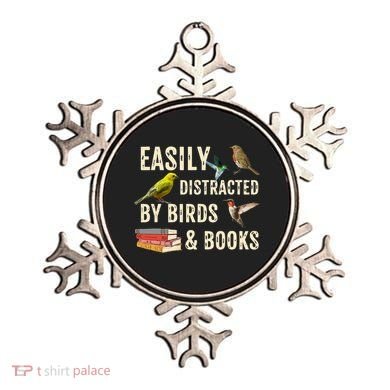 Easily Distracted By Birds & Books Vintage Birder Ornament