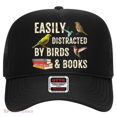 Easily Distracted By Birds & Books Vintage Birder Hat
