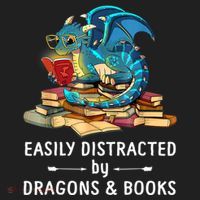 Easily Distracted By Dragons And Books Nerd Dragon Kids Plaid Pajama Set thumb 2