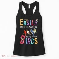 Easily Distracted By Birds Funny Bird  Women's Tank Top thumb 0