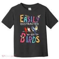 Easily Distracted By Birds Funny Bird  Toddler T-Shirt thumb 0