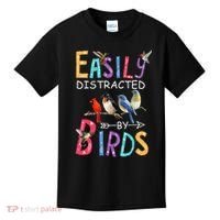 Easily Distracted By Birds Funny Bird  Kids T-Shirt thumb 0