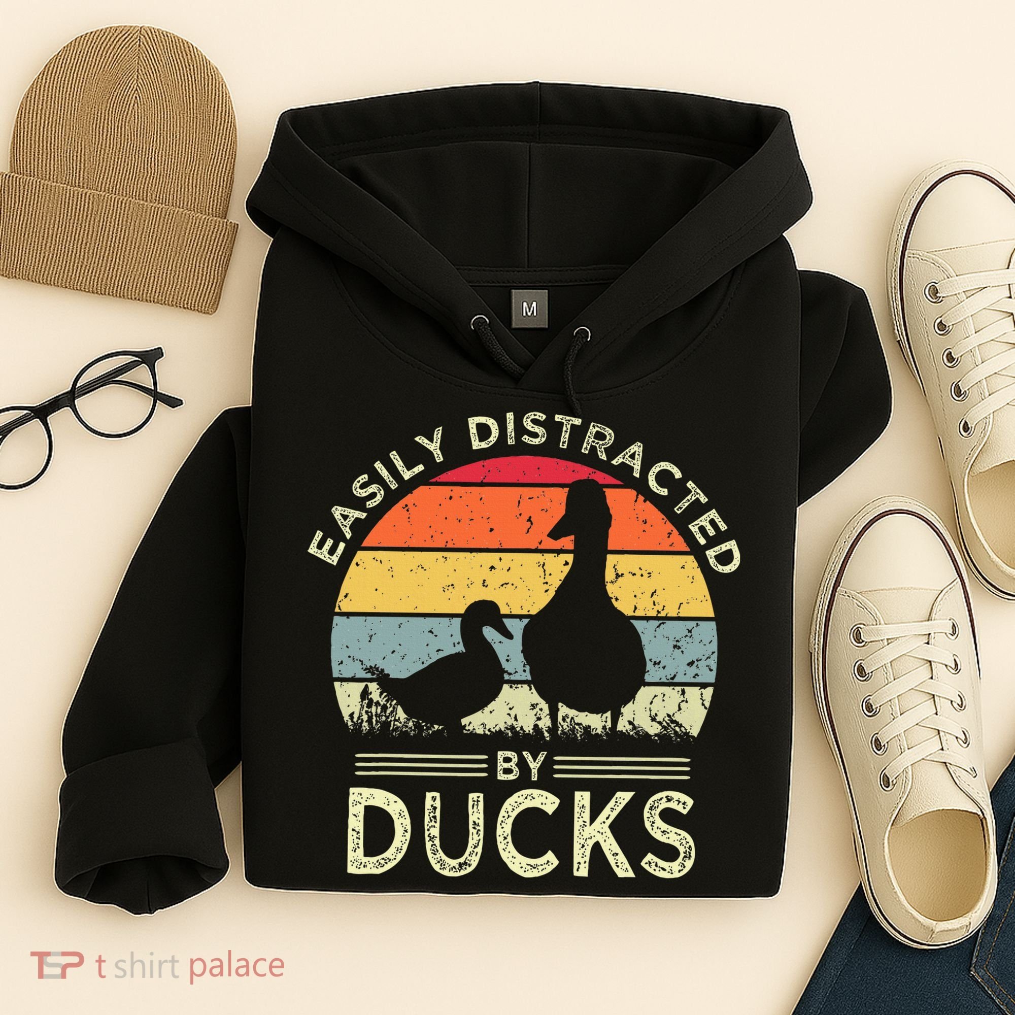Easily Distracted By Ducks Hoodie
