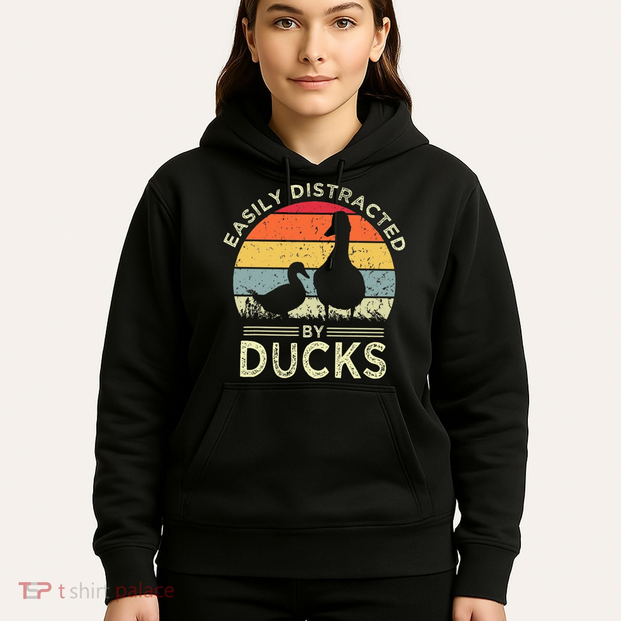 Easily Distracted By Ducks Hoodie
