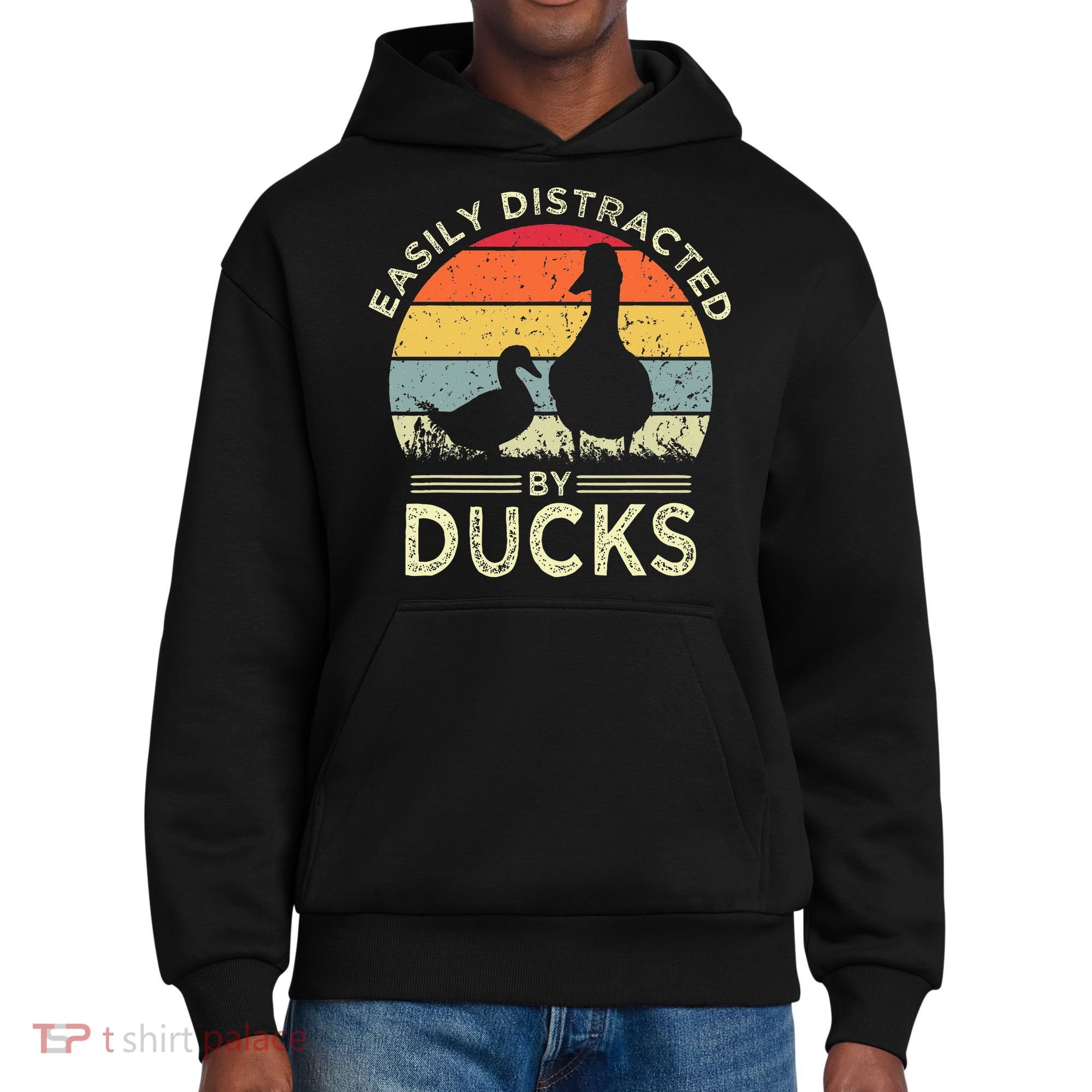 Easily Distracted By Ducks District V.I.T. Heavyweight Hoodie