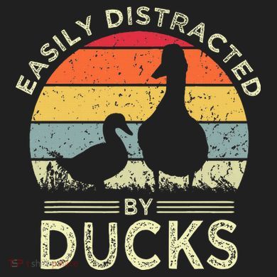 Easily Distracted By Ducks District V.I.T. Heavyweight Hoodie