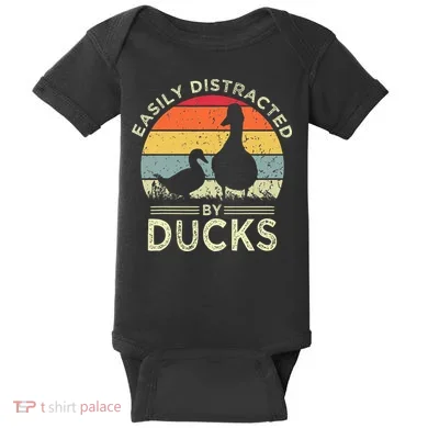 Easily Distracted By Ducks Baby Bodysuit
