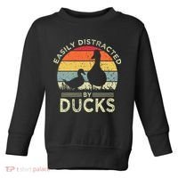 Easily Distracted By Ducks Toddler Sweatshirt thumb 0
