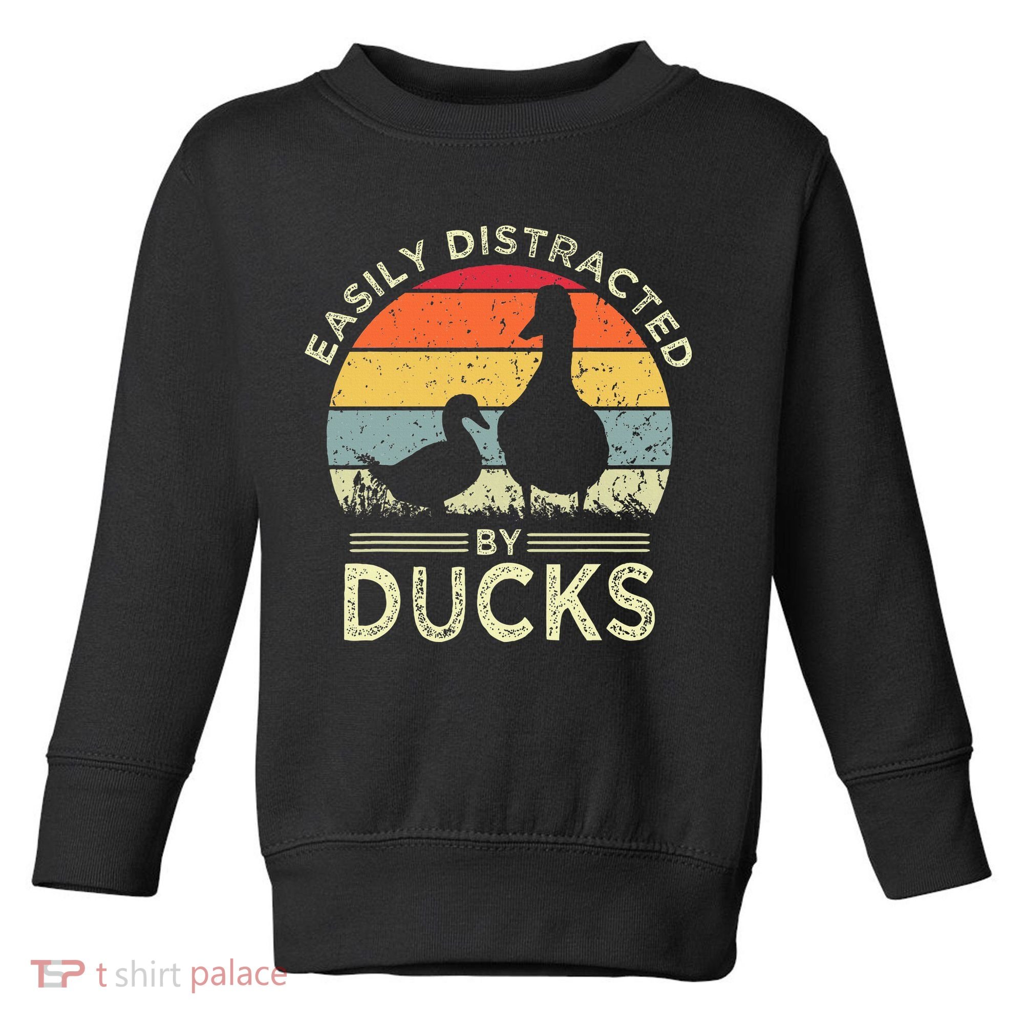 Easily Distracted By Ducks Toddler Sweatshirt