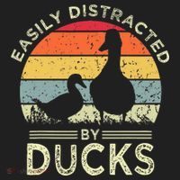Easily Distracted By Ducks Golf Towel thumb 3