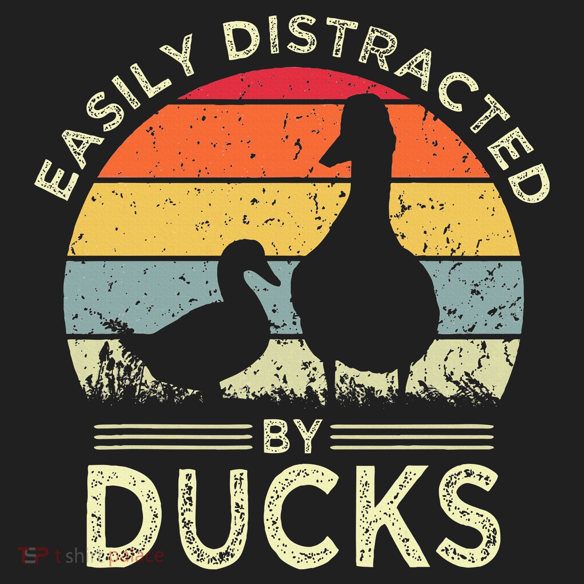 Easily Distracted By Ducks Golf Towel