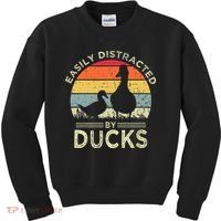 Easily Distracted By Ducks Kids Sweatshirt thumb 0